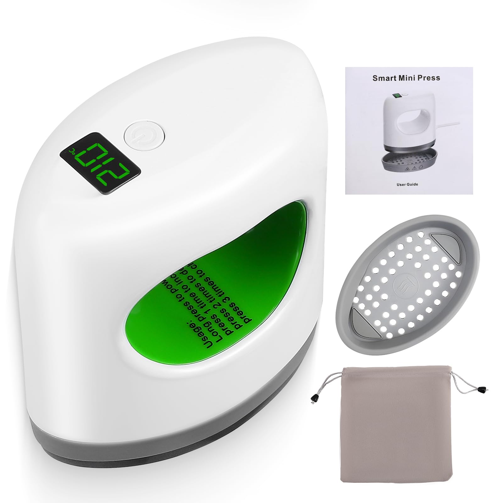 Mini presse à chaud et fer d'impression textile max 210 ℃ pour bricolage