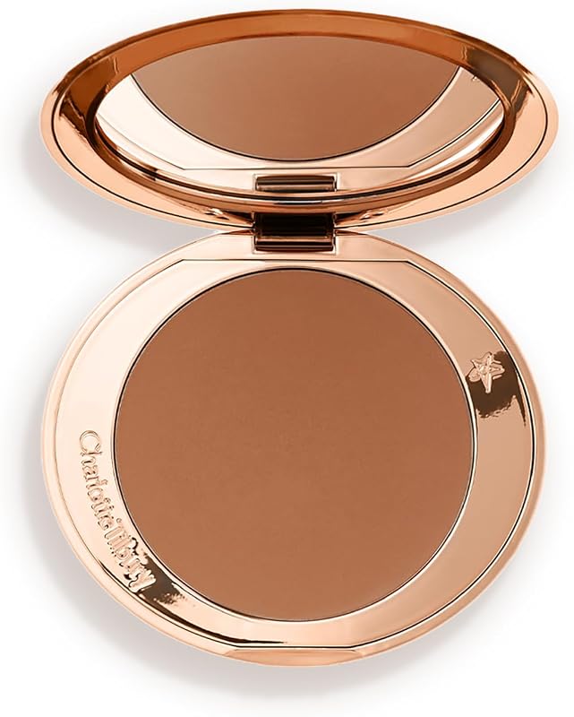 Airbrush Matte Bronzer - Smoothing & Blurring Powder Bronzer with an Airbrush Finish - Refillable Makeup Infused with Silky Mica & Hyaluronic Acid