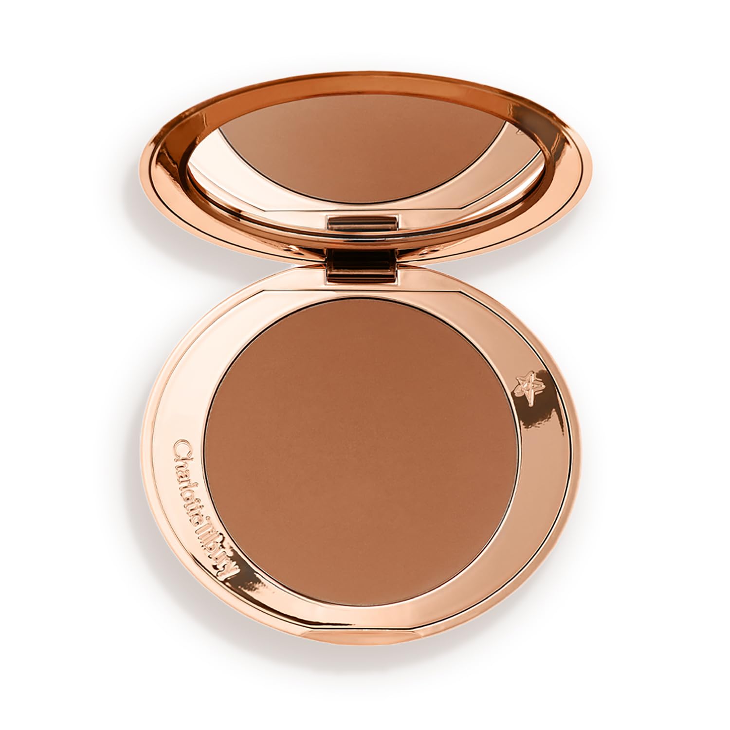 Charlotte Tilbury Airbrush Matte Bronzer - Smoothing & Blurring Powder Bronzer with an Airbrush Finish - Refillable Makeup Infused with Silky Mica & Hyaluronic Acid