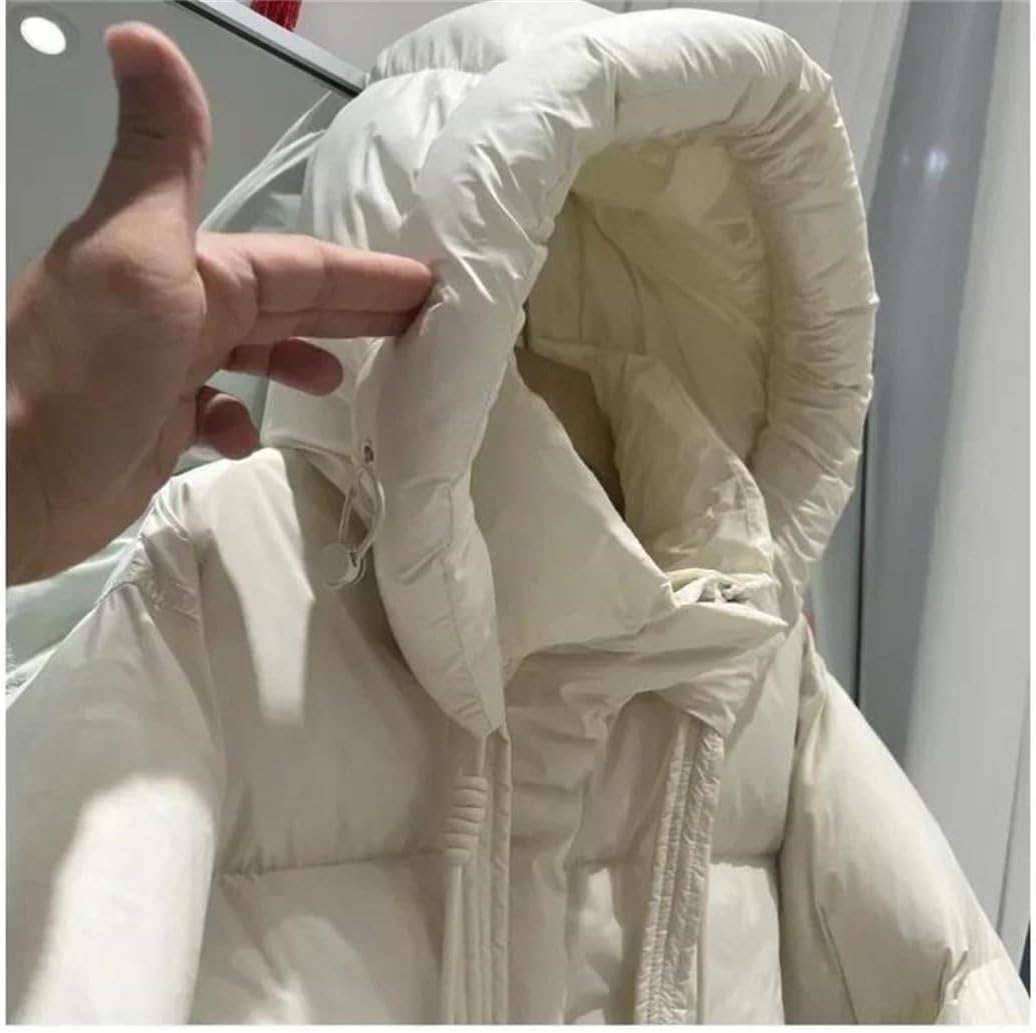 Women’s Duck Down Jacket Hooded Short Casual Warm Winter Outerwear Thick Fashion Puffer Coat