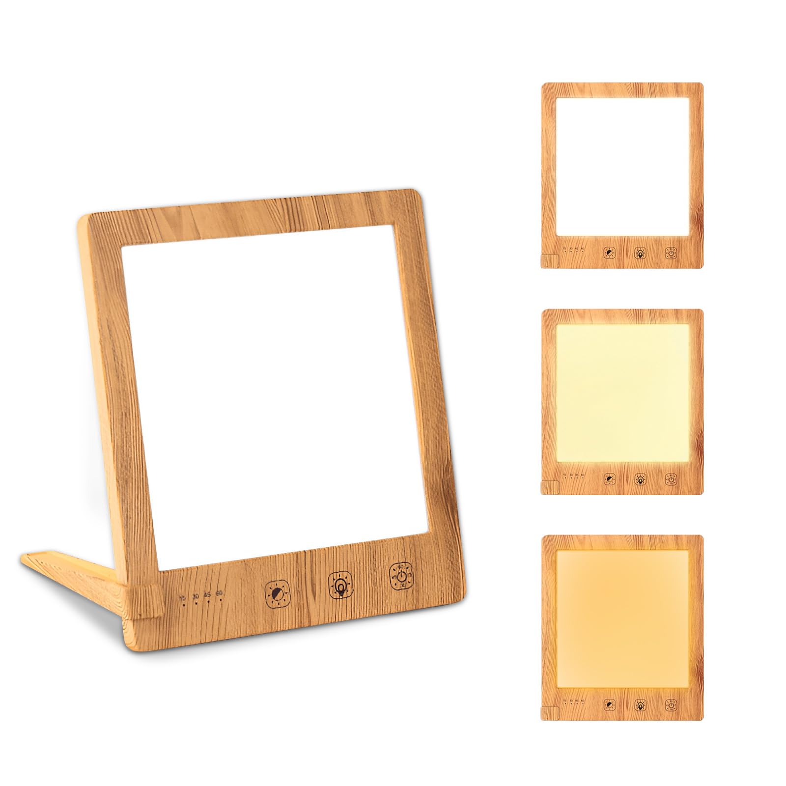 Lampade che riproducono luce solare 10.000 lux, Lampada LED per Fototerapia con 3 Colori di Luce, Controllo Touch, Simulazione della Luce Diurna per Casa, Ufficio (Adattatore non incluso)