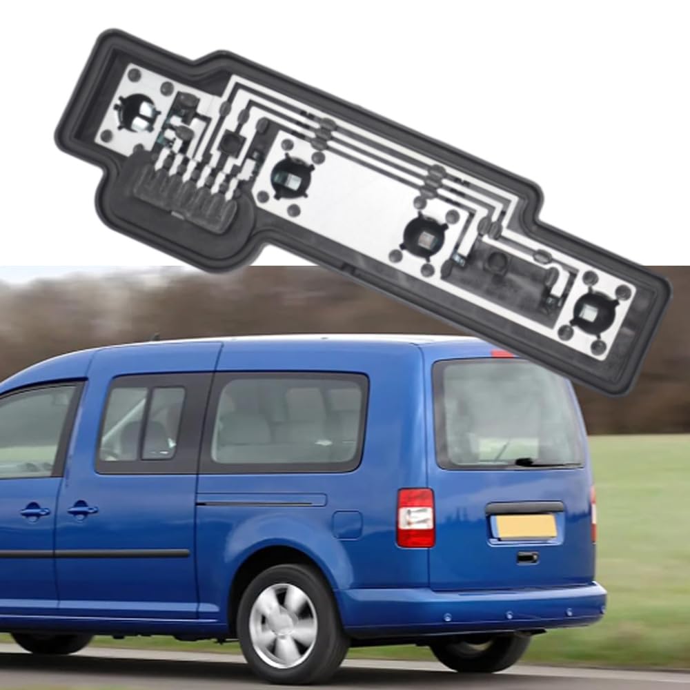 Riloer Douille de support d'ampoule de feu arrière gauche, circuit imprimé de feu arrière, support d'ampoule de feu arrière compatible avec VW Caddy 2004-2014, gauche, 2K5945257A