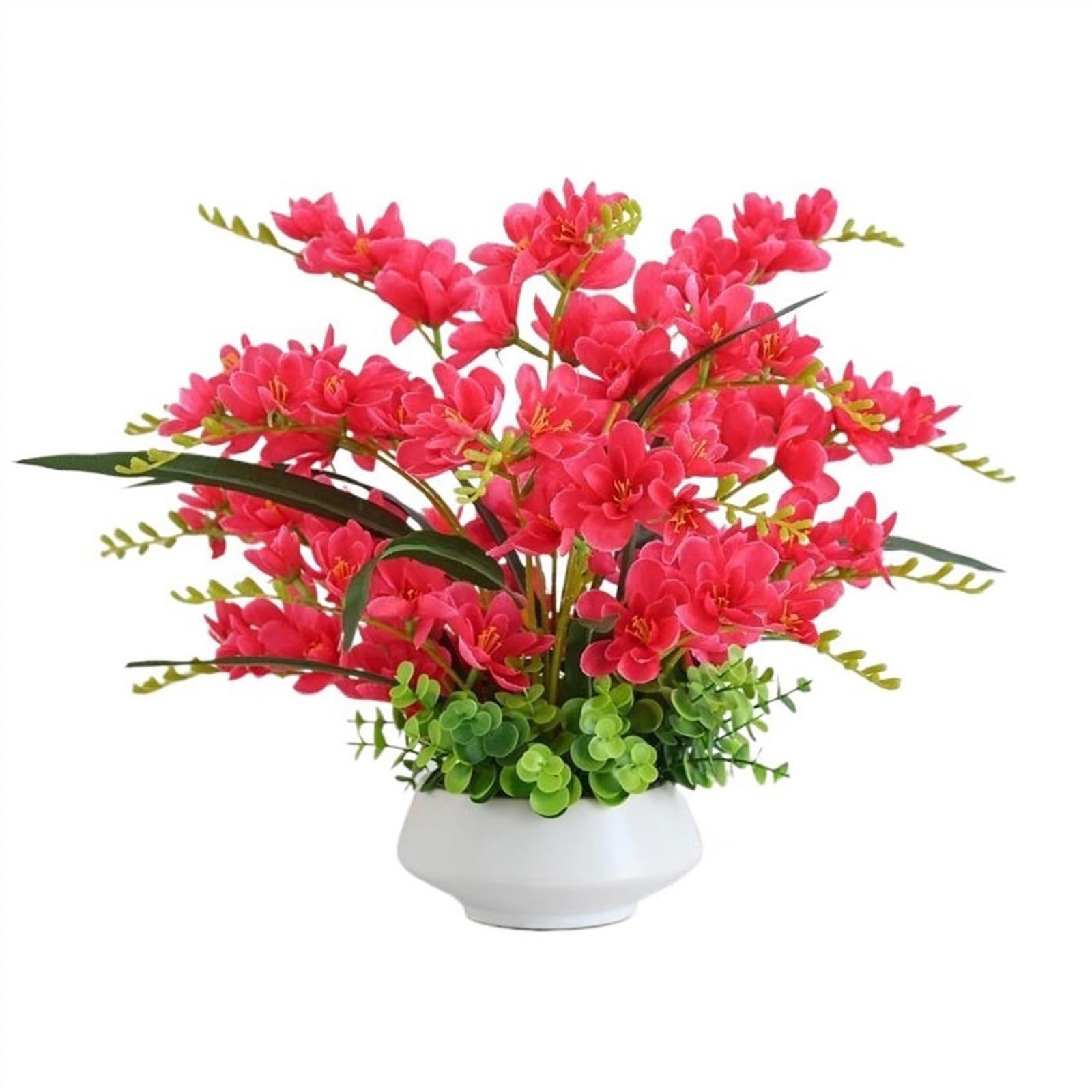 IUokLU Artificial Flowers Butterfly Orchid Simulation Flower Decoration Fake Flower Arrangement Table Arrangement Flower Centerpieces Fake Flowers Bouquet (C)