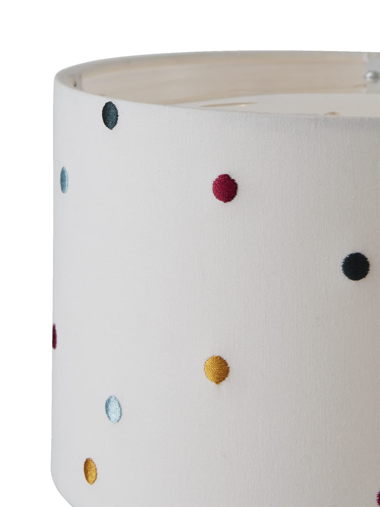 VERTBAUDET Kinderzimmer Nachttischlampe, Tupfen-Stickerei beige/mehrfarbig ONE SIZE