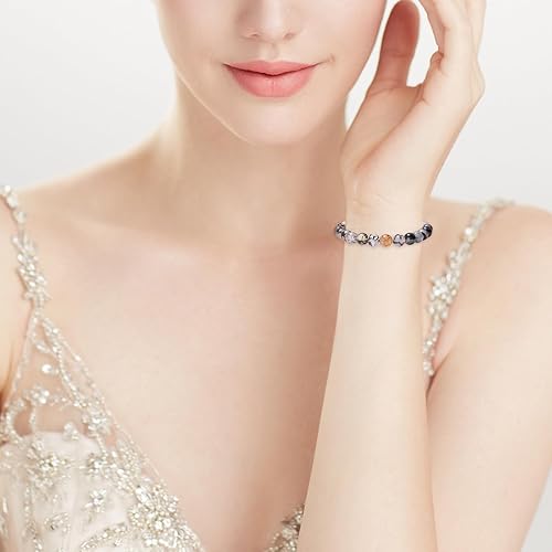 Miniatura 4 de 50 cuentas de piedra de ágata original de 0.315 pulgadas, cuentas para hacer joyas a granel, cuentas semipreciosas sueltas, piedras preciosas