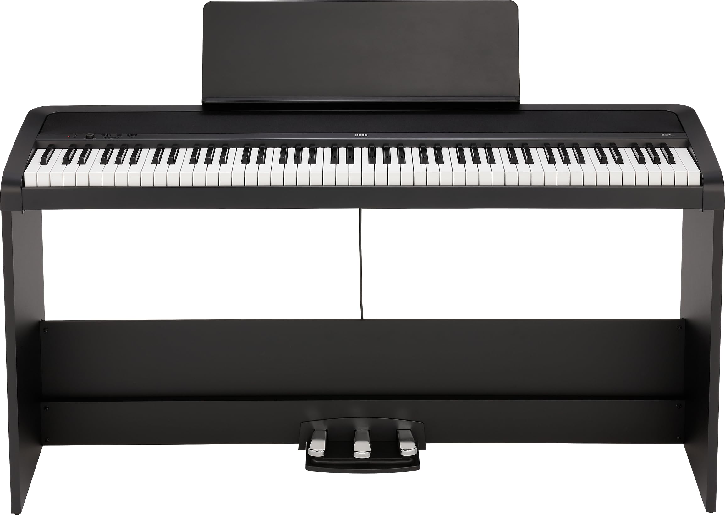 KORG B2 PLUS 88 NOTE WEIGHTED DIGITAL PIANO WITH STAND PACK BLACK