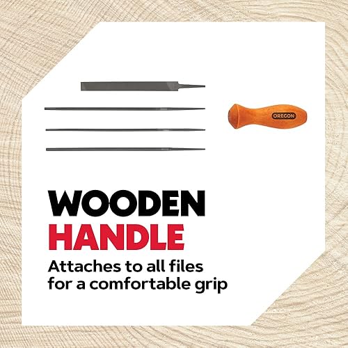 Miniatura 7 de Oregon Aceite de barra y cadena para motosierras, botella de 1 galón y kit de afilado universal de campo de motosierra, incluye limas redondas de