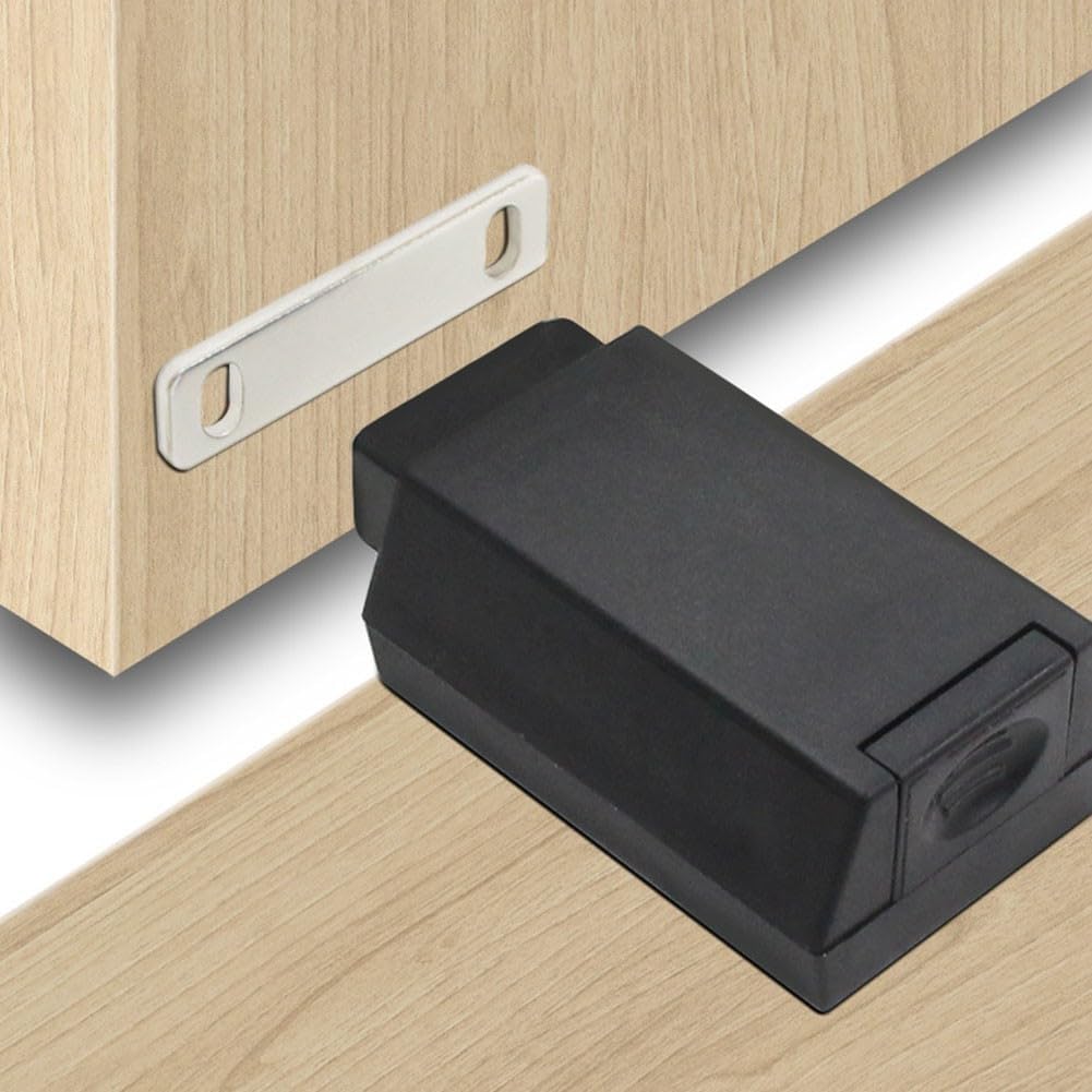 Perfect Replacement Handle for Magnetic Door Catches, Suitable for Lurking Doors, Kitchen Cabinets, Provides Controlled and Gentle Closing Experience (Zinc Alloy White)