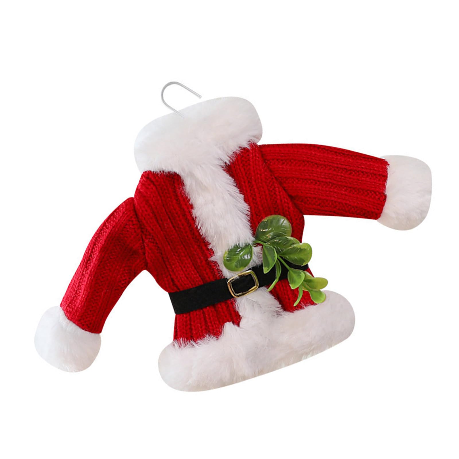 Buxuaaaa Christmas Santa Decoration Reinforced Hanger Metal Component Quick Setups Santa Hanging Ornament