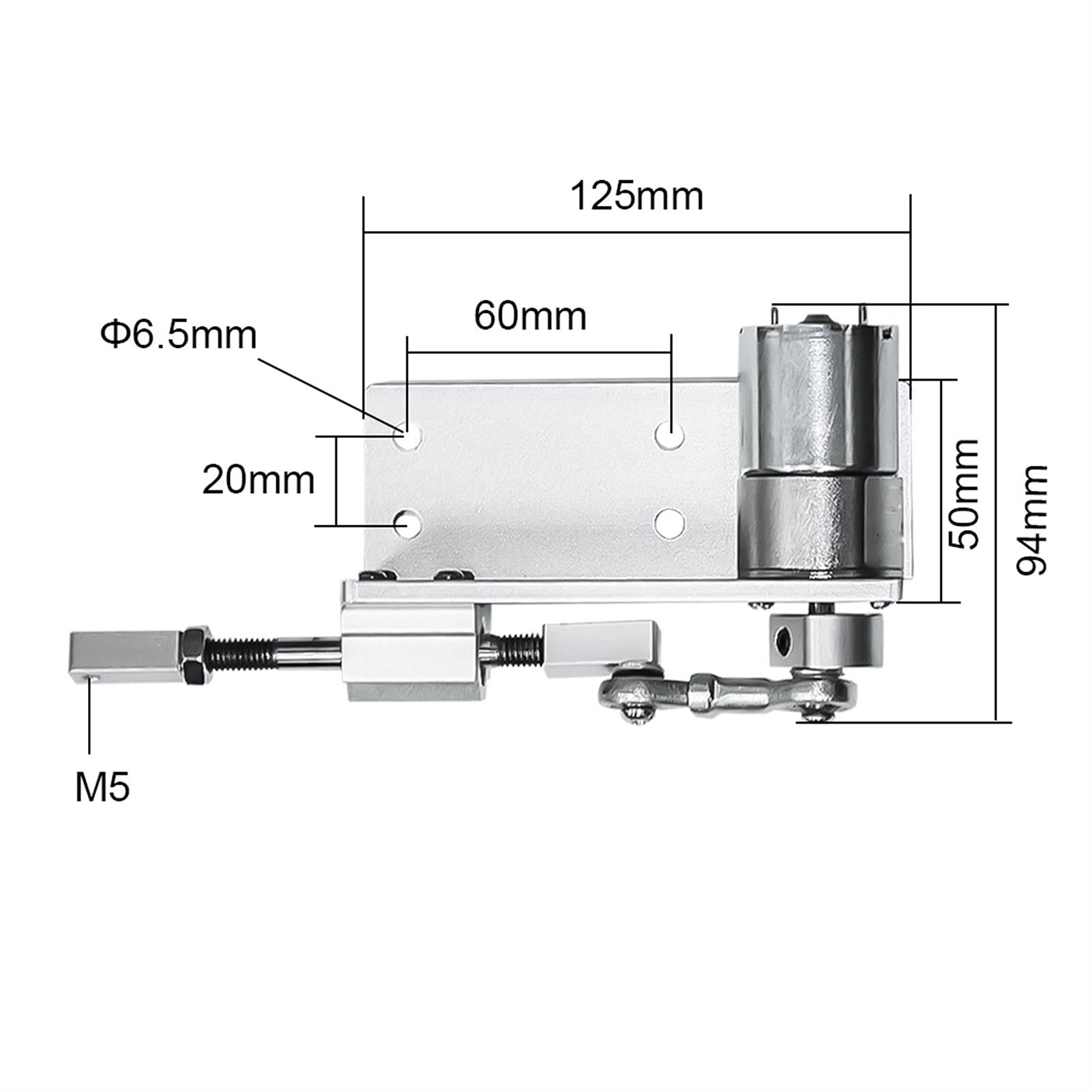 Actionneur Linéaire Électrique 12V Course 600mm - Moteur Mouvement Puissant Pangyoo