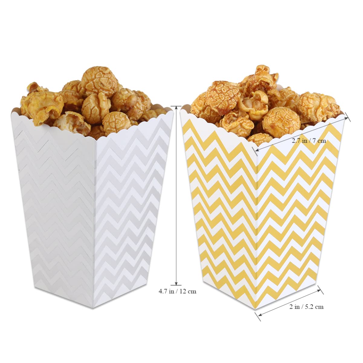 Lot De 100 Boîtes à Popcorn En Papier - Soirée Cinéma, Fête, Anniversaire - Décoration Thématique