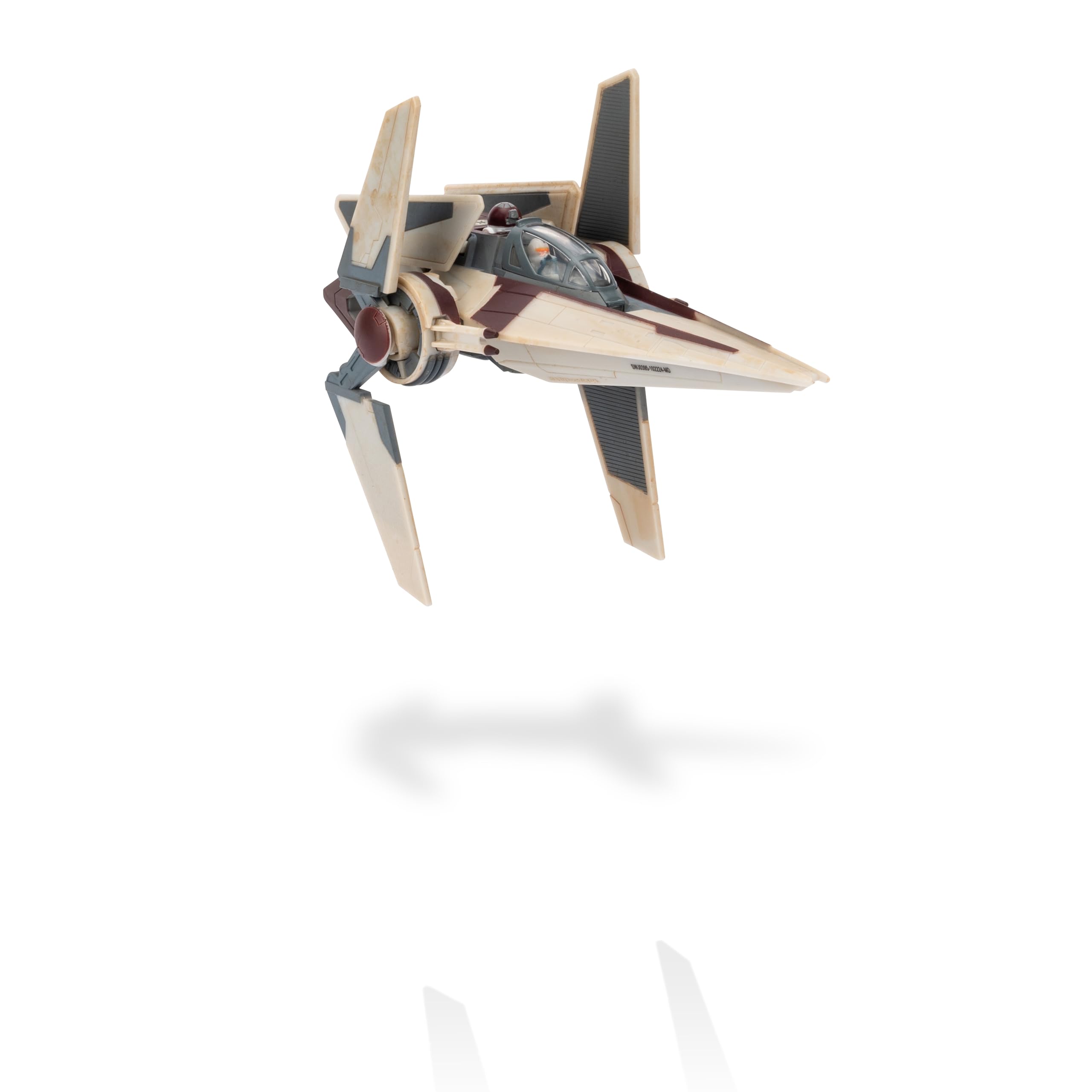 Jazwares Star Wars Micro Galaxy Squadron V-Wing Starfighter (Armada Edition) - Veicolo da 7,6 cm con ali del radiatore più due accessori per micro figure da 2,5 cm