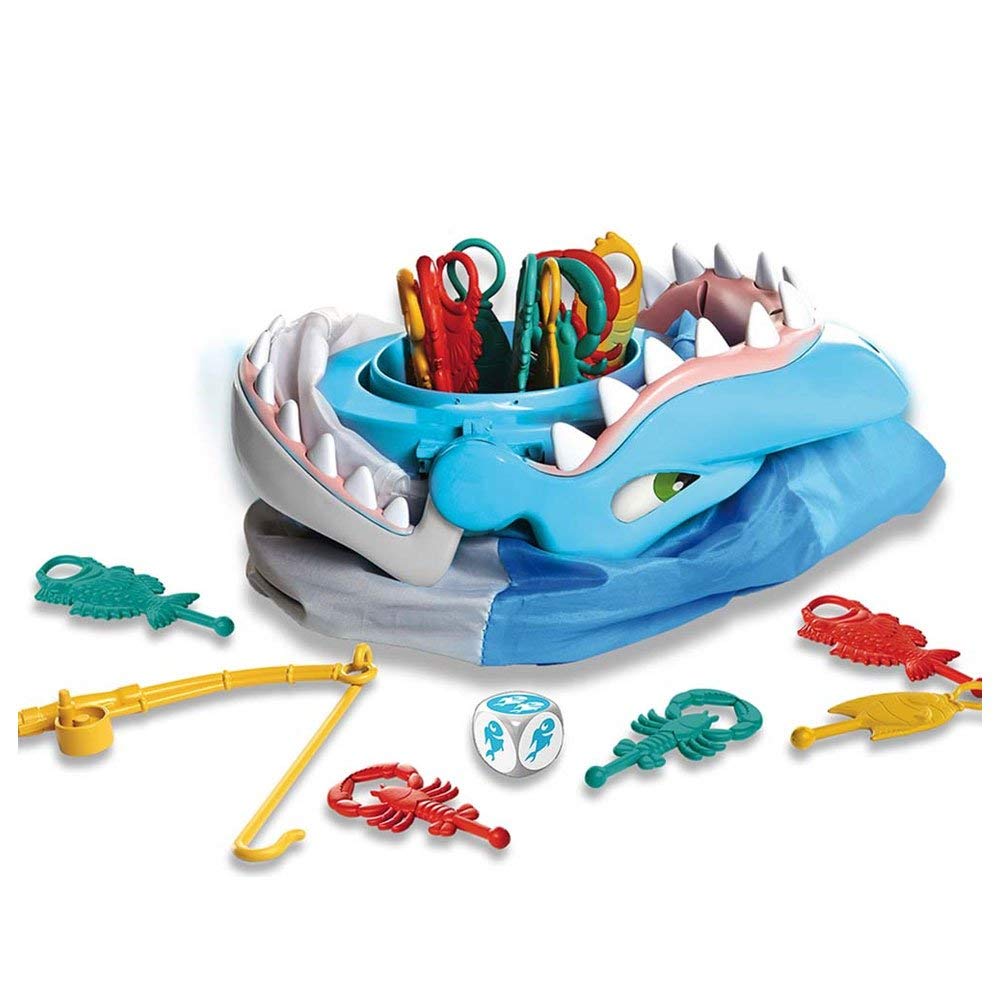 Jogo Tubarão Bocão com 12 Peixes - Br753 Multikids Azul | Amazon