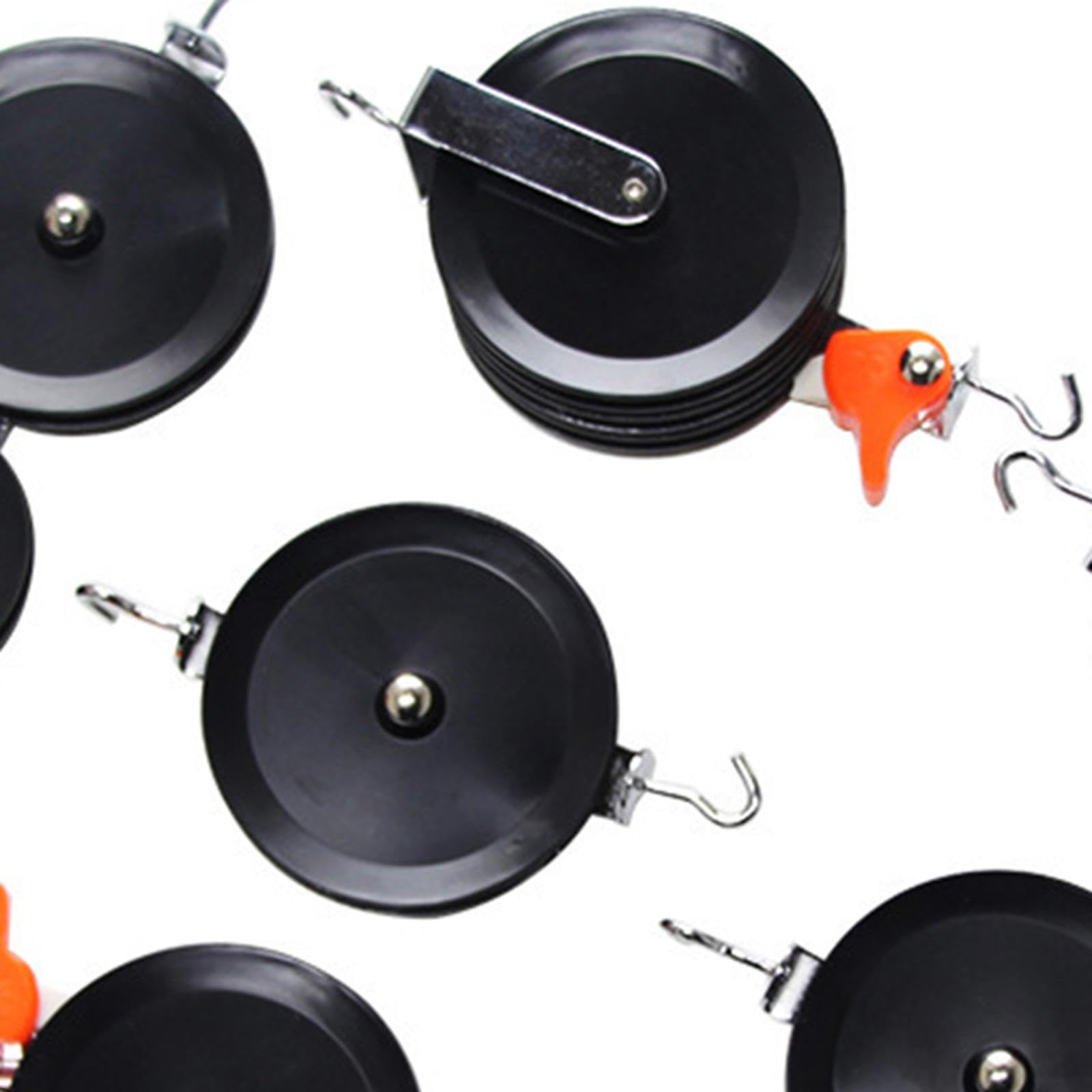 Luwecf Pulley Block Set Pulleys Block Physics Experiment Set Teaching Aids Stainless Steel Learning Materials Physics Pulley Set, 7 Pieces Set - Image 2