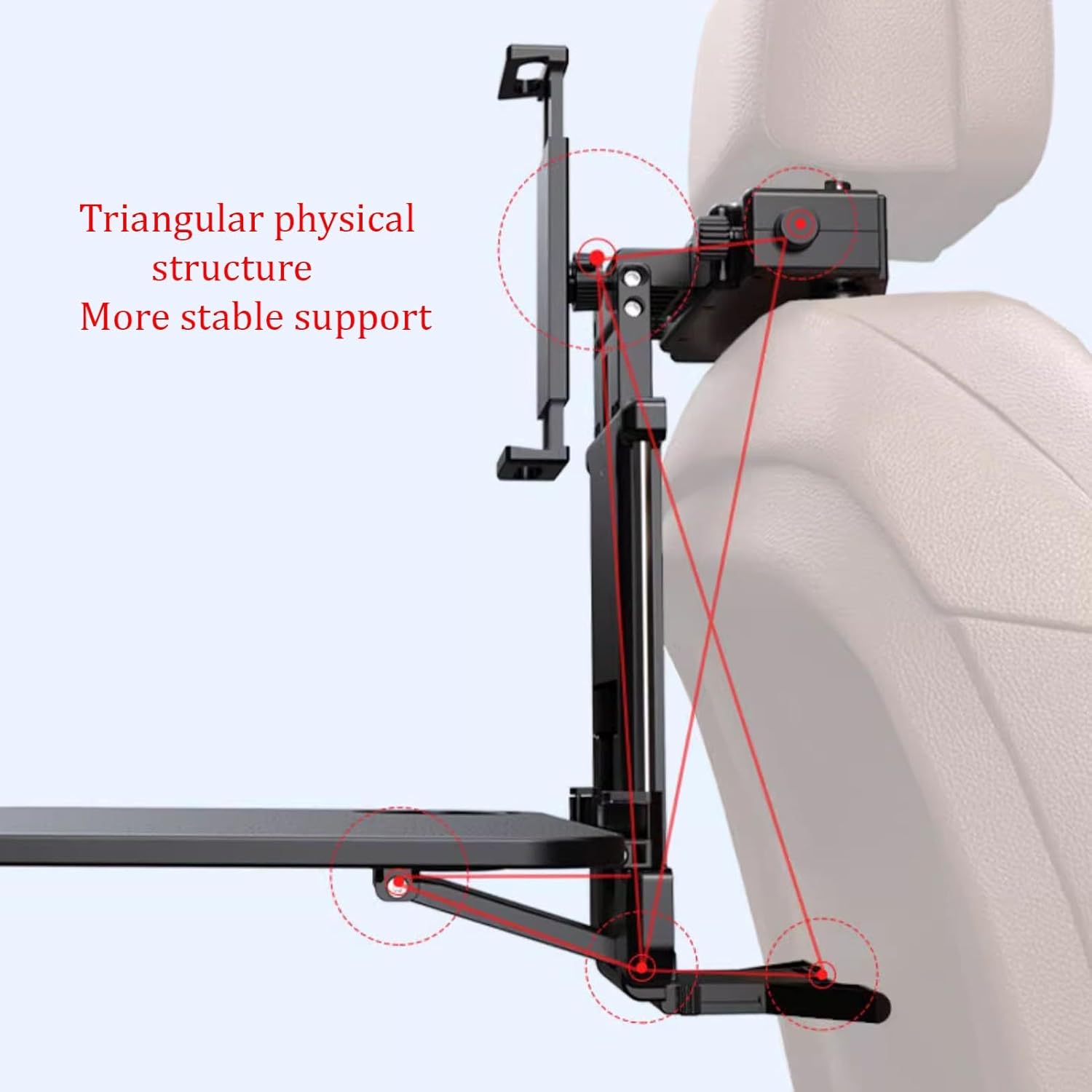 Car Back Seat Tray Table, Portable Car Seat Tray Table, Folding Table Tray with Cup Slot, Multifunctional Seat Back Car Desk, Car Back Seat RV Dinette Tray(Yellow)