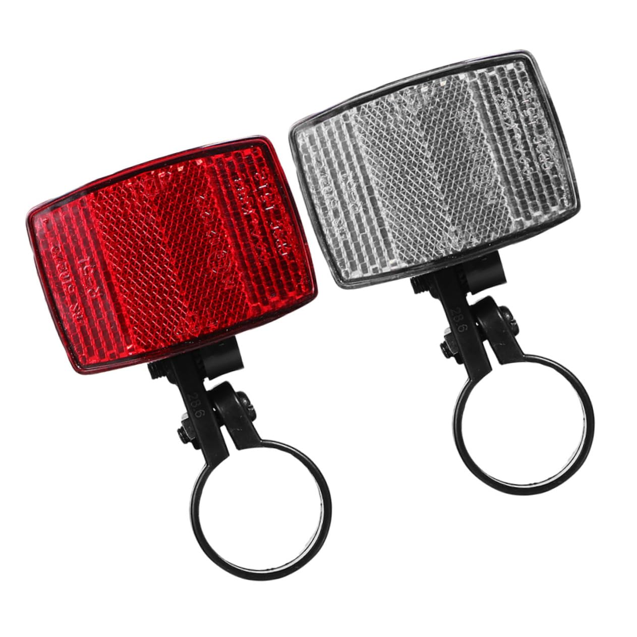 ibasenice 2Pcs Reflective Bike Reflector Front and Rear Safety Lamp for Cycling Bright Reflectors for Enhanced Visibility Durable and Compact Design for Motorcycles and Bicycles