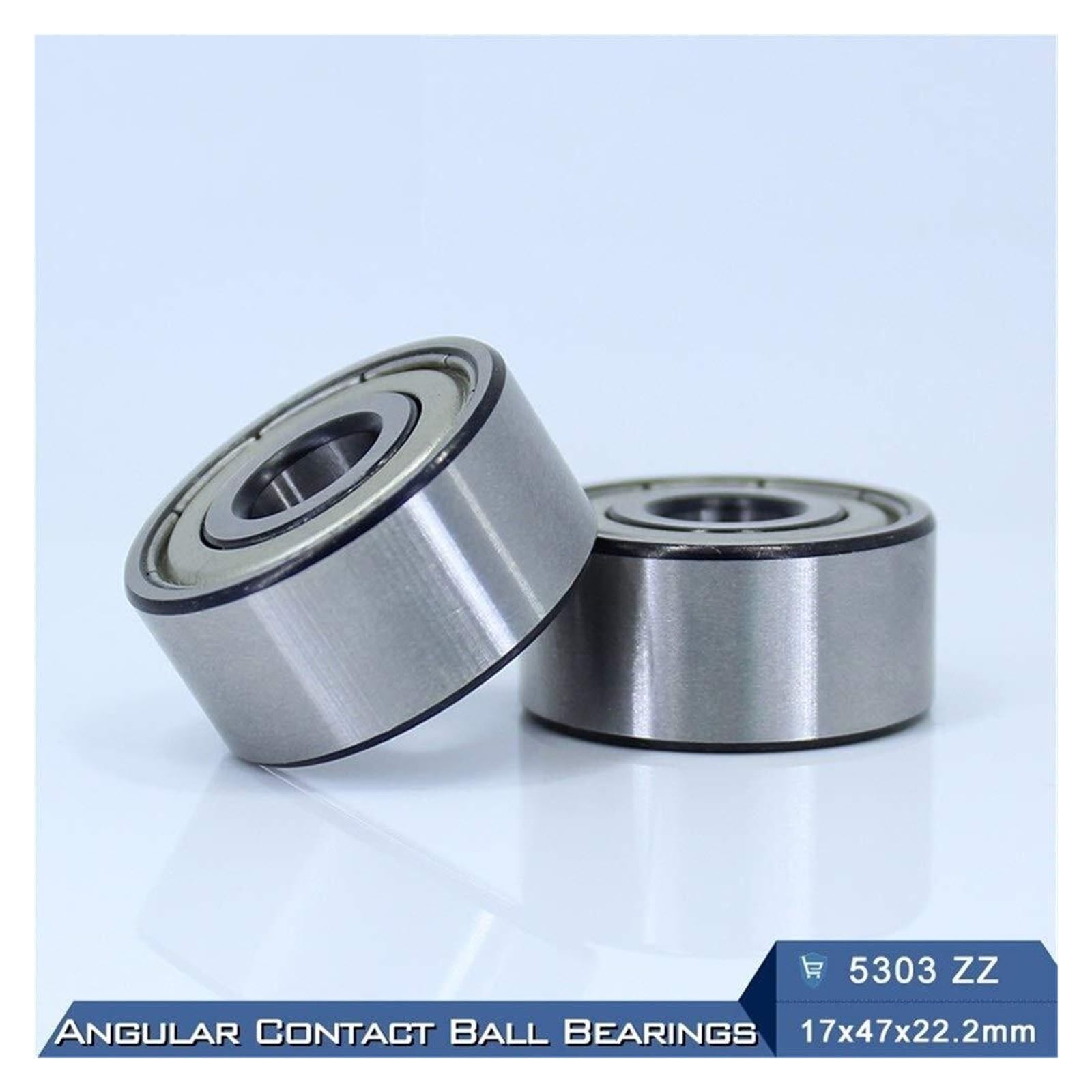 Aspectos, 5303 ZZ Rodamiento 17x47x22,2 mm (1 PC) Rodamientos de bolas contacto angular axiales doble hilera 5303ZZ 3303 3056303