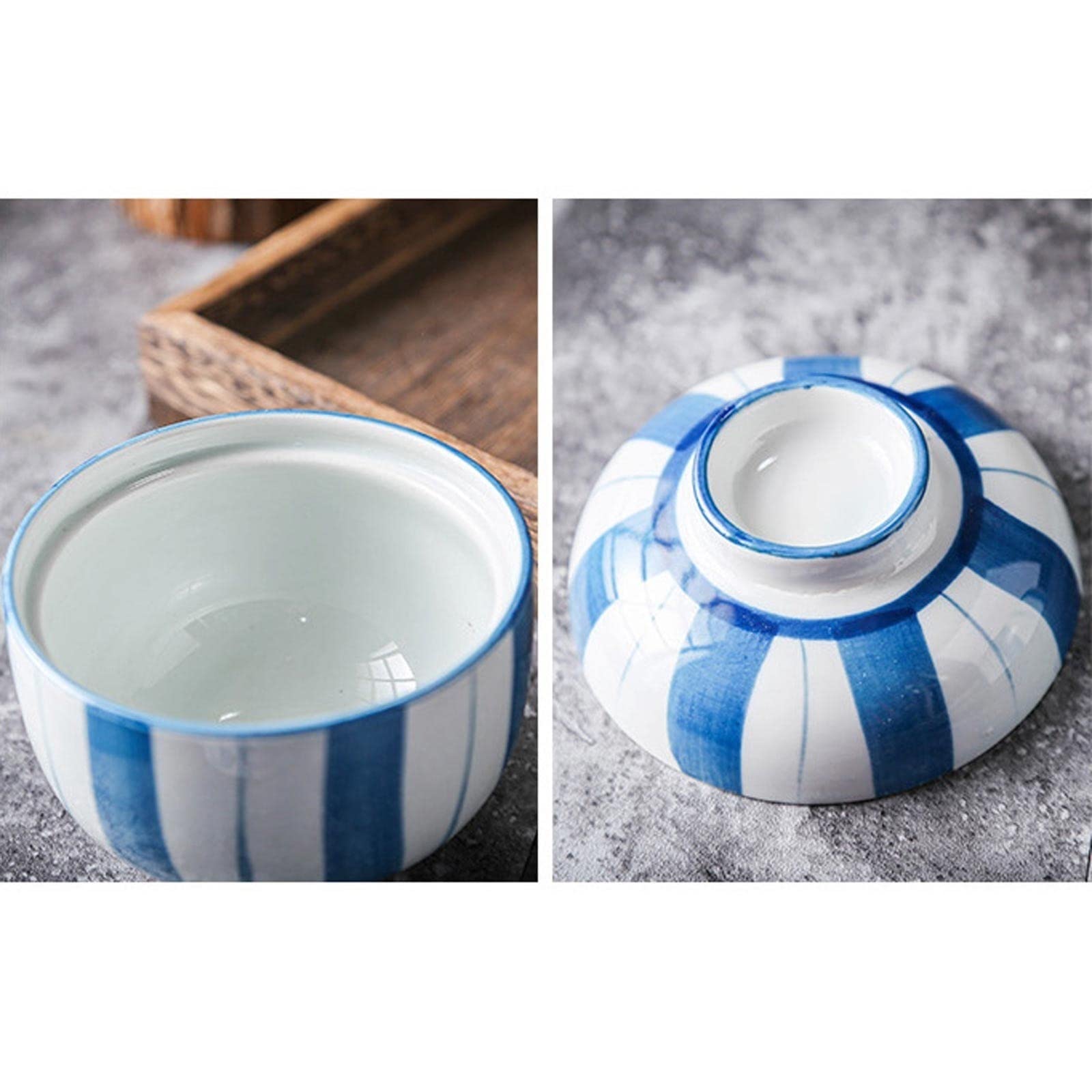 Miska Do Mieszania Sałatek, Ceramiczny Garnek Do Gulaszu, Miska Do Zupy Z Pokrywką, 230 Ml, Garnek Do Gulaszu, Naczynia Stołowe, Kieliszek Do Jajka, Artykuły Gospodarstw，C