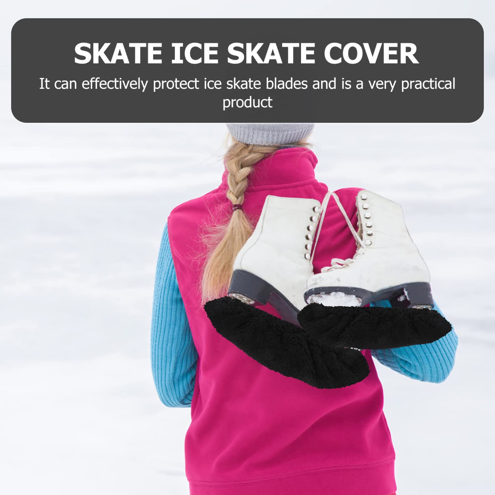 Toddmomy 6paires Housses De pour Lames De Patinage De Manchons Élastiques pour Accessoires De Patins à Glace