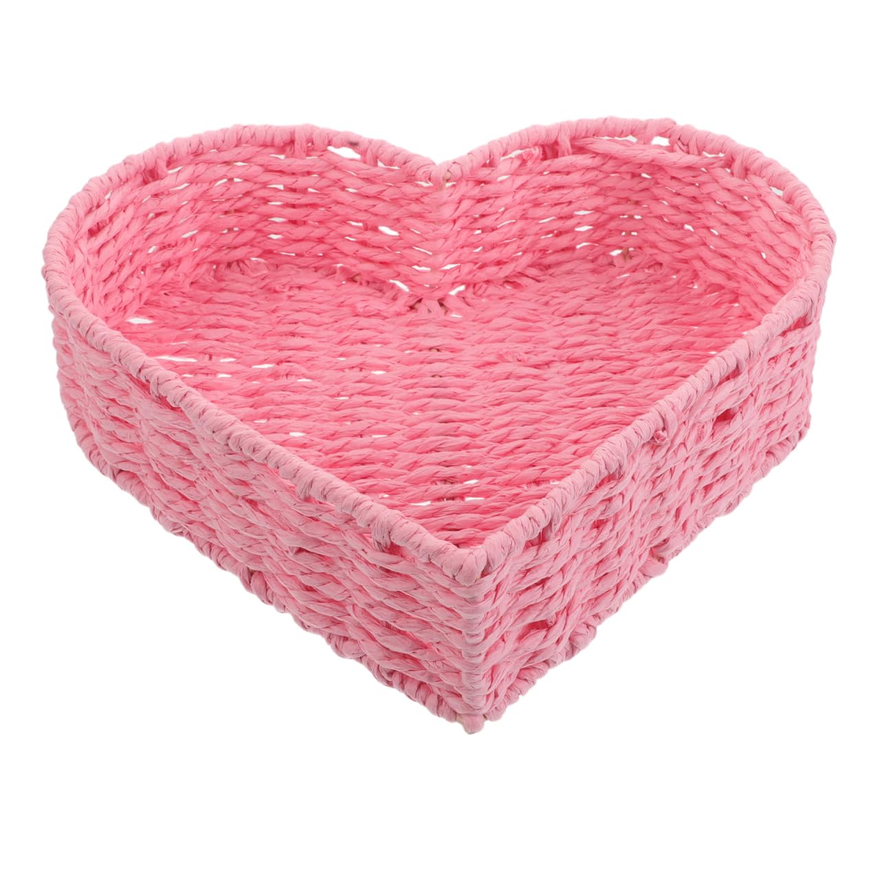 Cesta de cuerda de papel para solucionar el desorden de mesas y cocina