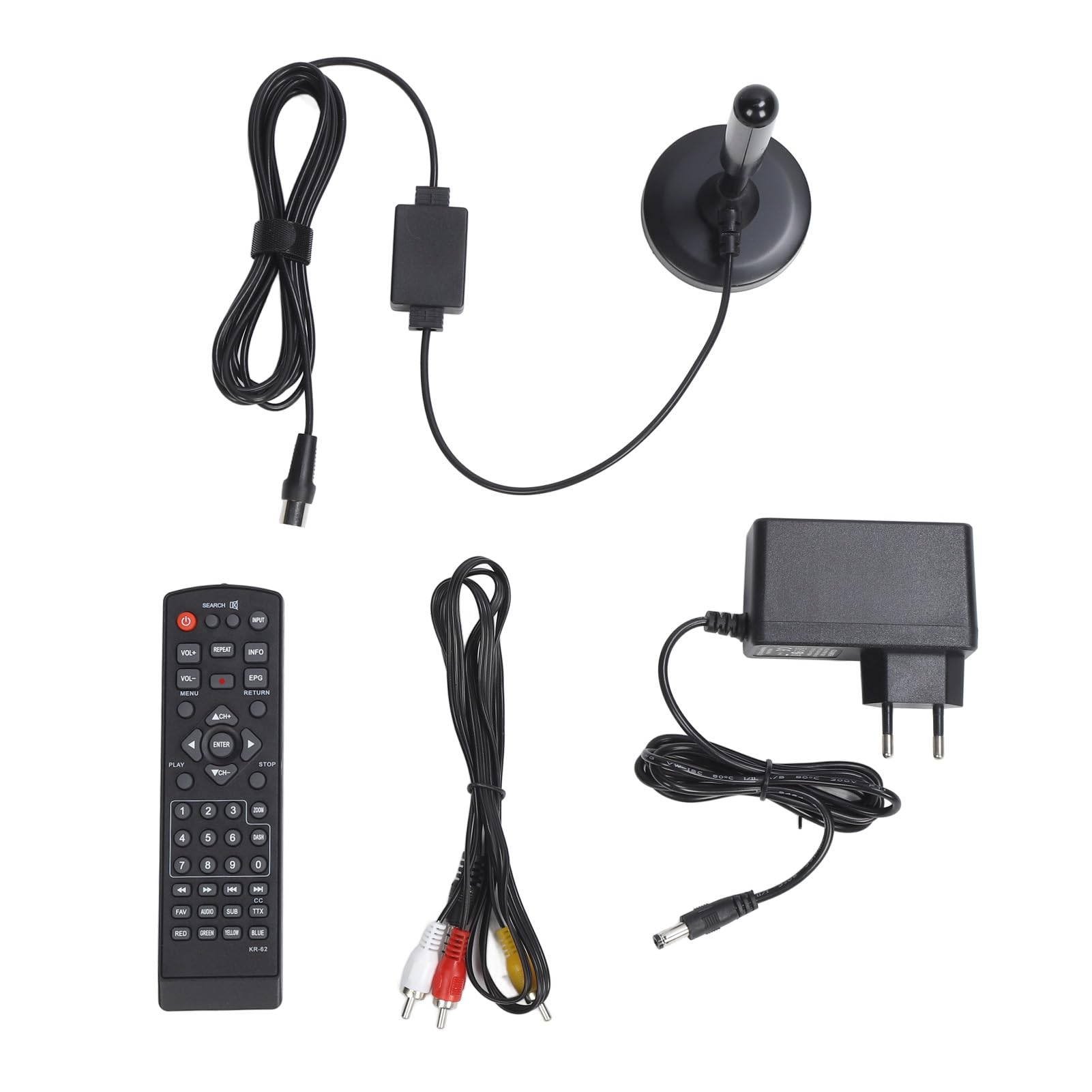 TV Portable 14 Pouces, TV Numérique 1366 X 768P avec Batterie Rechargeable 8800 MAh, Prise en Charge Dab, USB, HDMI, Carte TF, Télévision pour Camping, Cuisine, Camping-Car