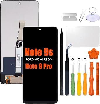Replacement for Xiaomi Redmi Note 9 pro | Note 9s LCD Screen for Redmi note9 Pro note9s M2003J6B2G M2003J6A1G LCD Touch Screen Display Panel Digitizer Assembly with Repair kit