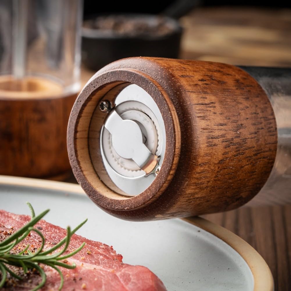 Moulin à poivre transparent réglable pour ne plus rater vos assaisonnements en cuisine