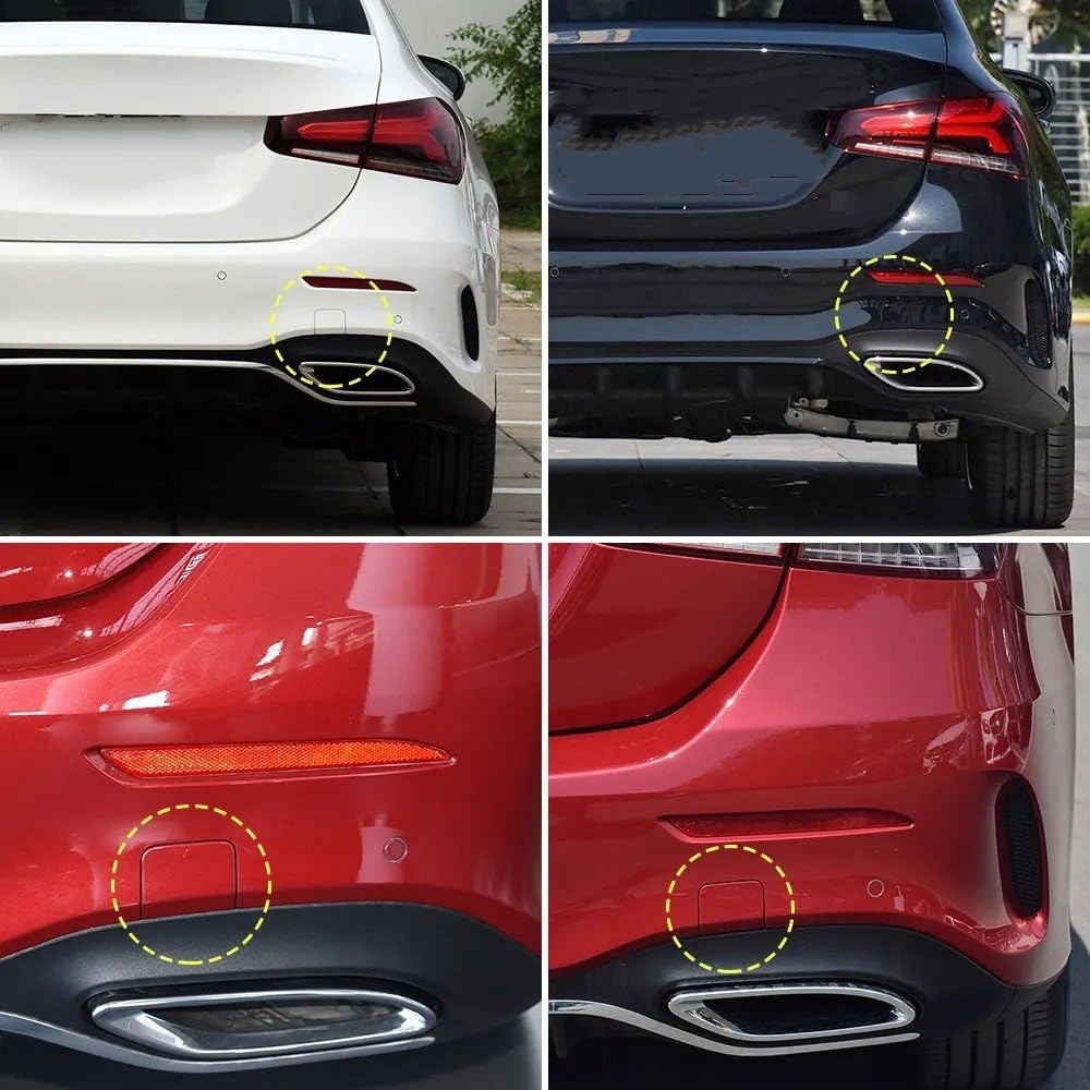 Auto per Mercedes W177 Classe A A180 A200 A220 A250 A300 2019-2022 Tappo Coprigancio Gancio di Traino Paraurti Posteriore Auto 1778850702 Accessori(Nero)