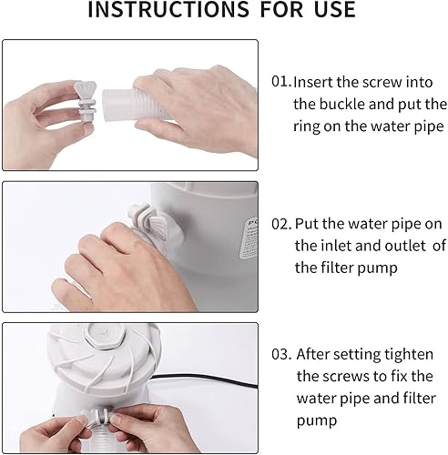 Miniatura 3 de Bomba de filtro de piscina, cartucho de filtro de cartucho Filtro de piscina Bombas de piscina Cartucho de tierra Bomba de filtro eléctrico 30W