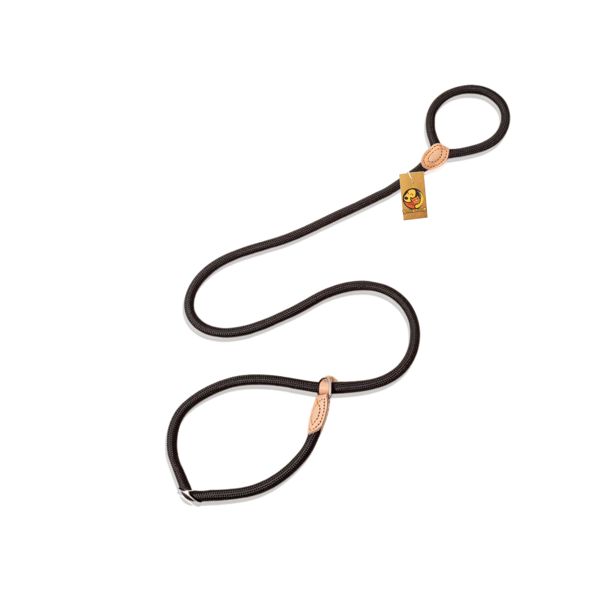 Foodie Puppies Dog Leash Silp Lead, Strong Nylon Training Rope Leash - (Black, 6FT) | Dog Nylon Leash Comfortable Strong Rope Slip Leash for Large, Medium & Small Dogs No Pulling Pet Training Leash (B0CT3FKZ5W) Amazon Price History, Amazon Price Tracker