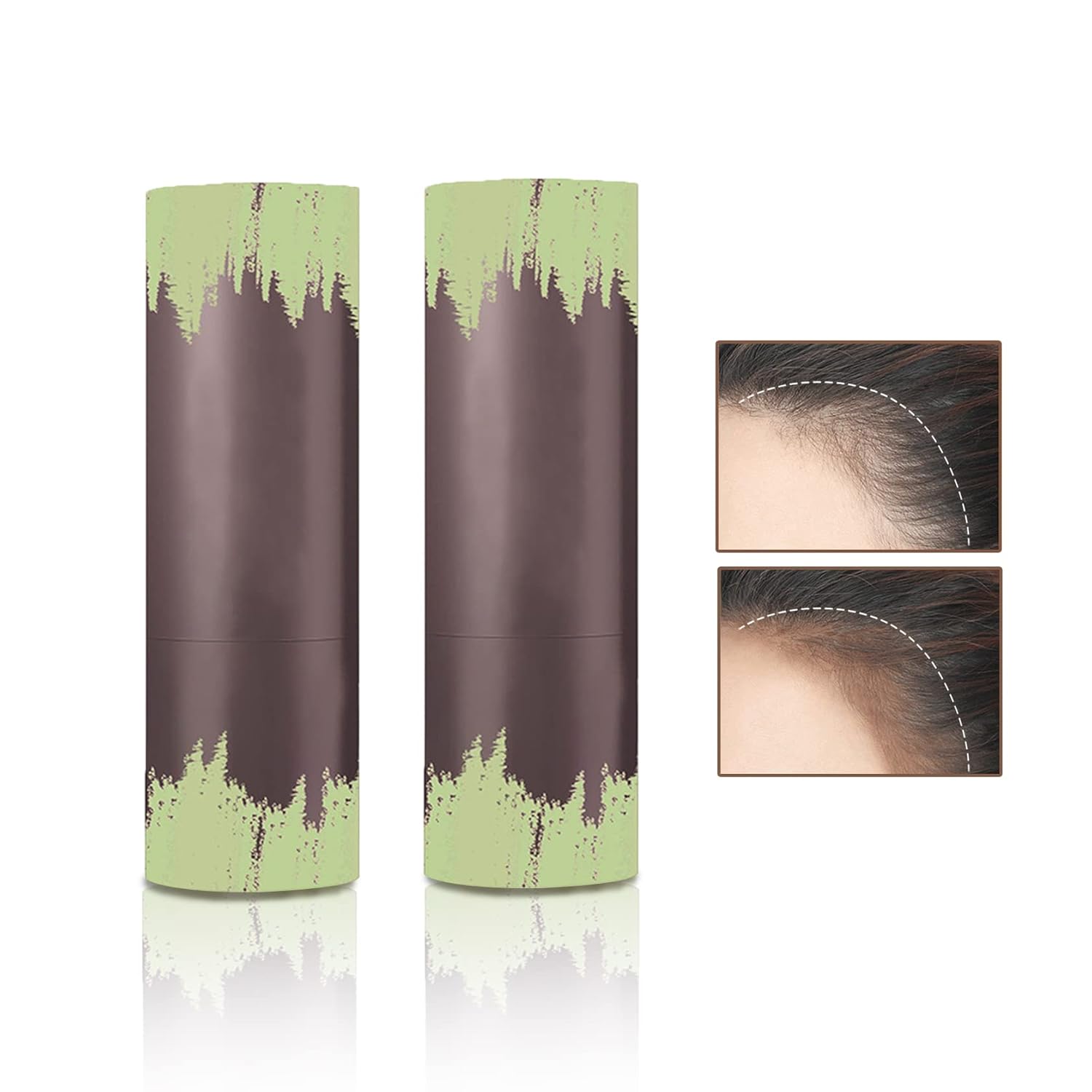 2PCS Hair Powder Hairline Powder Stick,Hair Shading Sponge Pen Waterproof Long Lasting,Root Touch Cover Up Hair-line Powder Filler for Women Girls – Dark Brown 2PCS Hair Powder Hairline Powder Stick,Hair Shading Sponge Pen Waterproof Long Lasting,Root Touch Cover Up Hair-line Powder Filler for Women Girls – Dark Brown