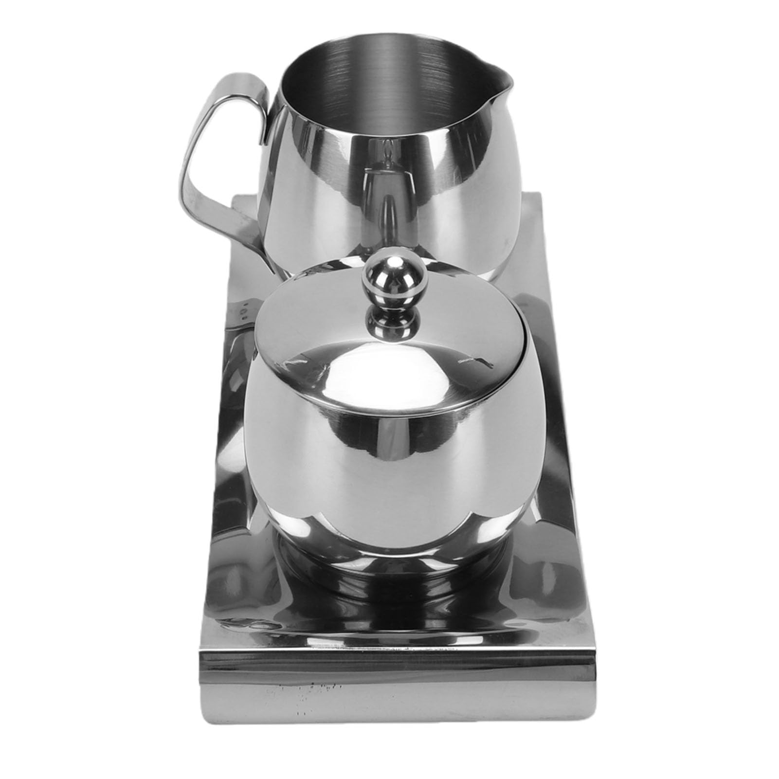 Tnfeeon Juego de Jarra para Espumar Leche, 300ml Acero Inoxidable, para