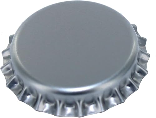 Miniatura 3 de 144 tapas de botellas de cerveza absorbentes de oxígeno, 1.024 in de tamaño estándar de EE. UU., tapas de corona plateadas para cerveza casera