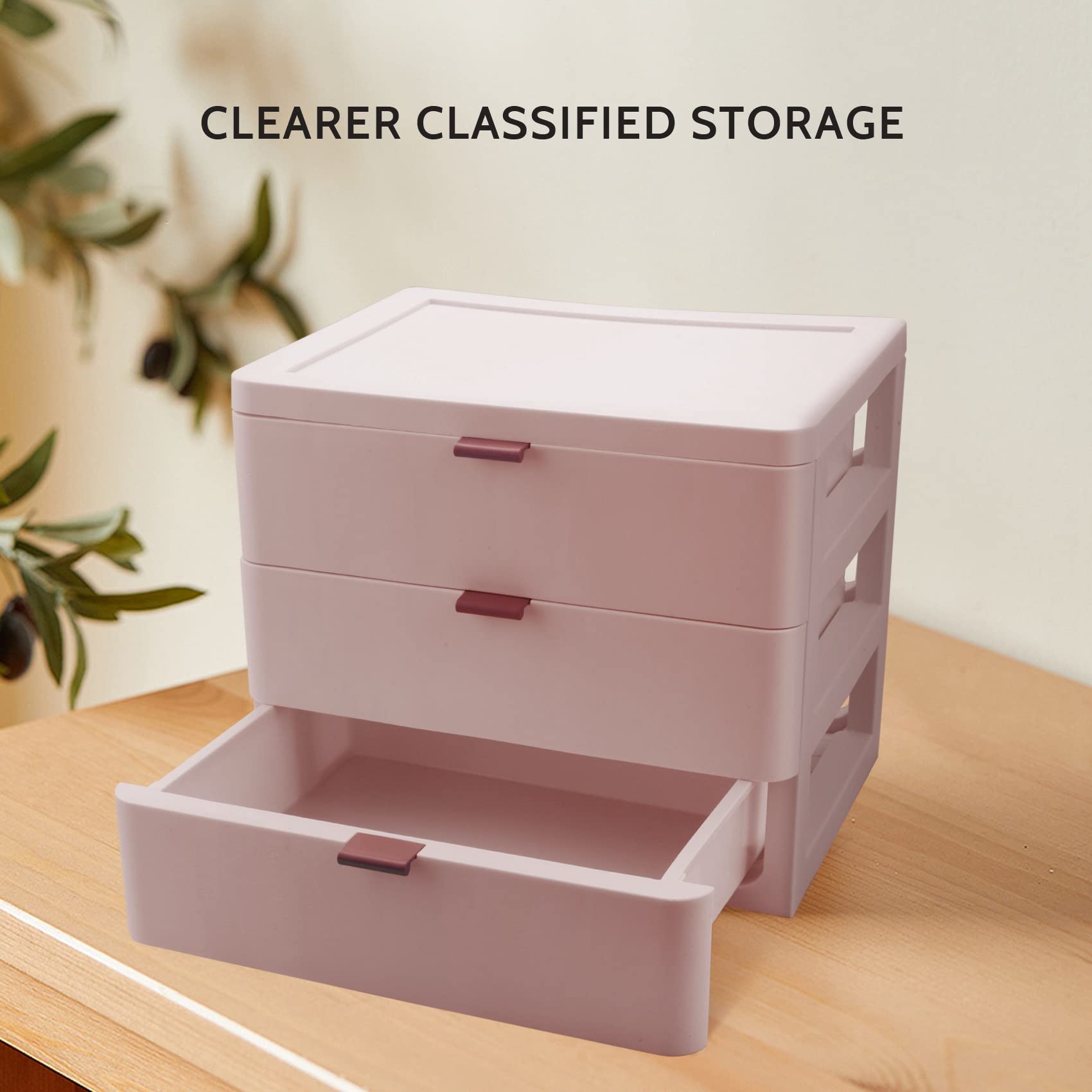 Organizer da scrivania per Ufficio a 3 Livelli, cassetto, Accessori da Bagno, Scatola portaoggetti per Cosmetici, Trucchi, Gioielli