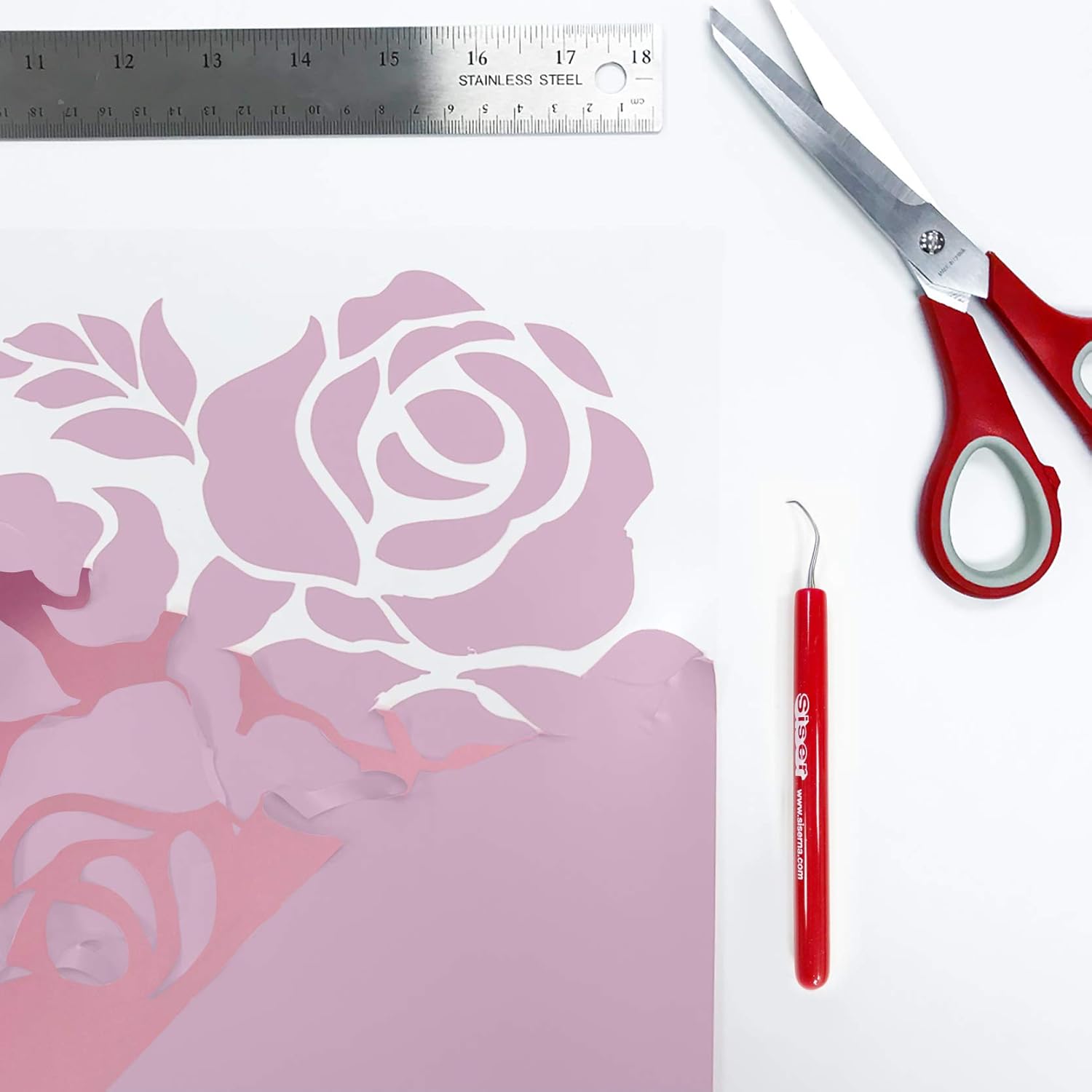 Siser EasyWeed HTV 15" x 5ft Roll - Iron on Heat Transfer Vinyl (Electric Pink)