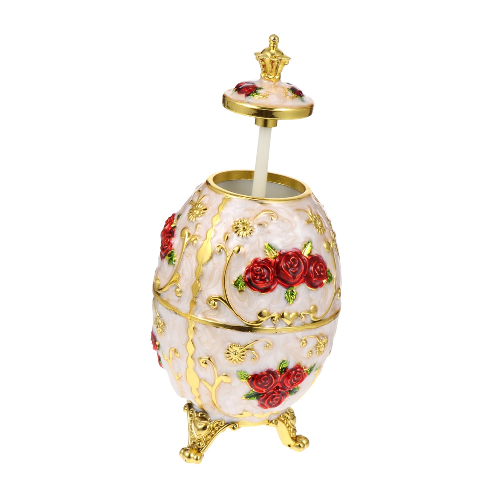 PRETYZOOM Automatic Toothpick Holder Case with Shell Portable Storage Organizer for Home Hotel Restaurant and Office Retro Design Toothpick Dispenser for Stylish Decoration