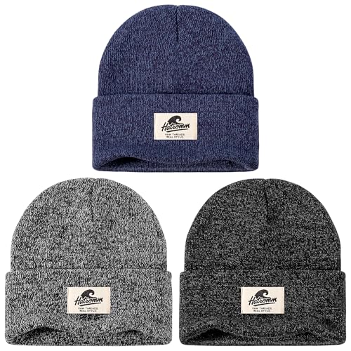 3 Packs Winter Beanie Hats for Men Women, Unisex...
