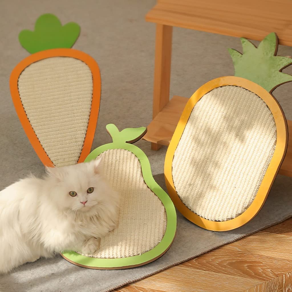 Tiragraffi Per Gatti Tiragraffi Cartone Sisal Tiragraffi Per Gatti Tiragraffi A Forma Di Frutta Tiragraffi Per Gatti A Parete Con Cavo Di Sospensione E Ventosa Tiragraffi Divano(26 * 46cm)