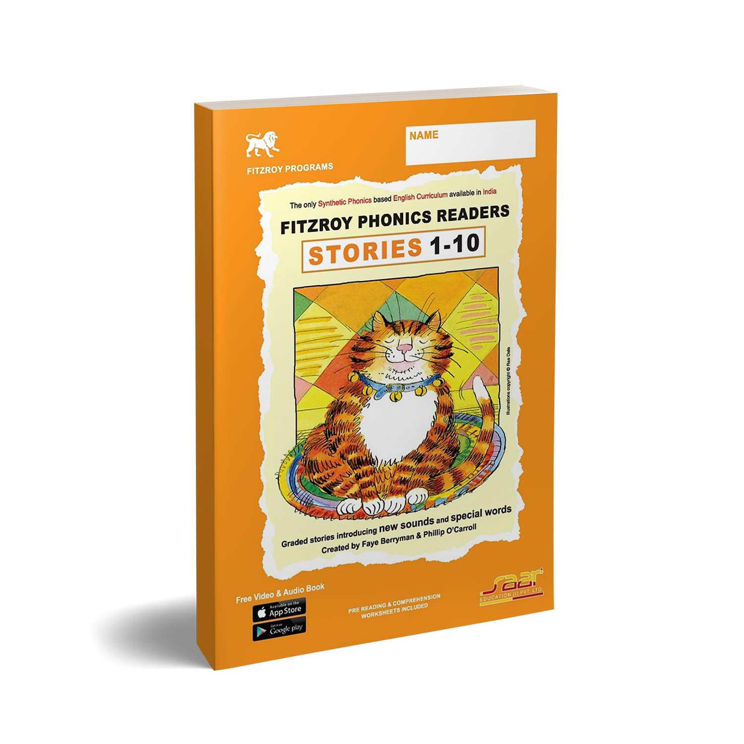 Fitzroy Phonics Readers 1–10 by Saar Education | Interactive Synthetic Phonics Storybooks with Audio Supported | Learn Phonics by Scanning, Watching & Listening | For Ages 3–7 Paperback – 28 November 2024