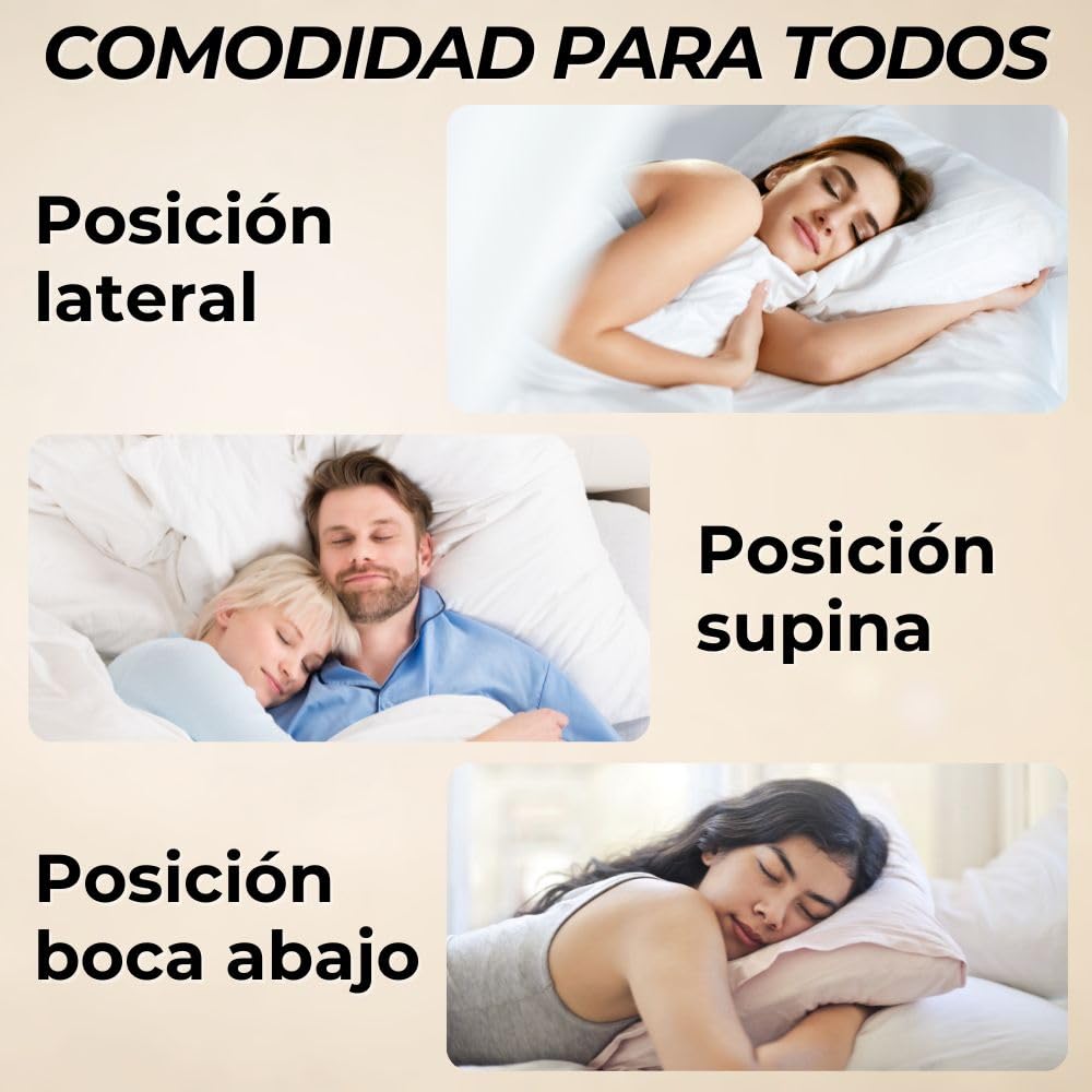 MAXIME MAISON - Almohadas Viscoelasticas 70 Pack 2 Made in Italy, Almohada Cervicales y Cuello Ergonómica para Dormir, Cojines Cama 40x70 cm (2, Funda Clásica, Altura 11)