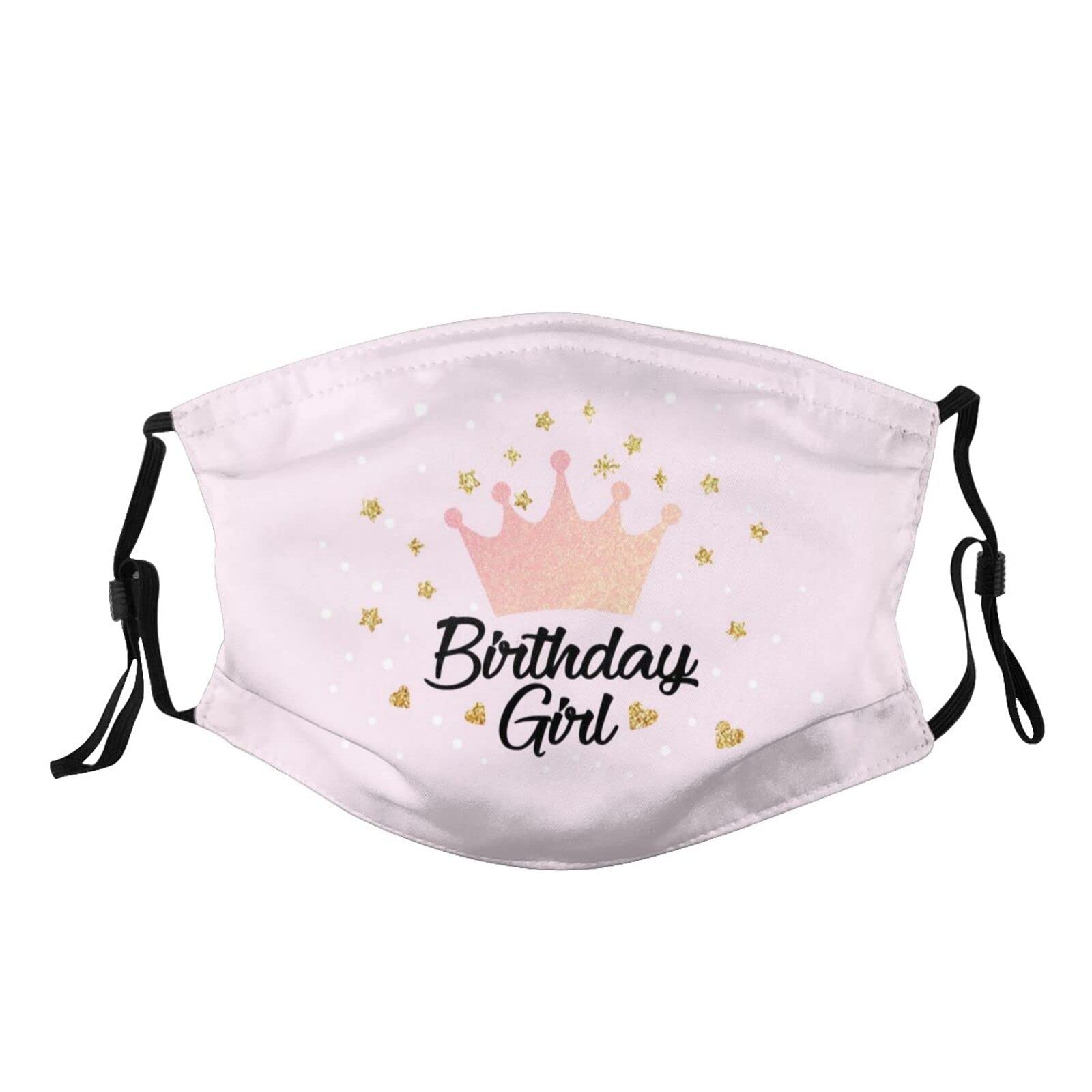 I'm The Birthday Queen-Printed Face Mask, Decorative, with 2 Filters for Men and Women Balaclava Bandana Cloth