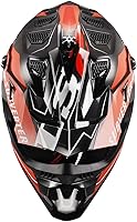 Vista 3 de Casco LS2 MX-Off Road Subverter Evo Arqueado Brillo Negro/Rojo/Plata