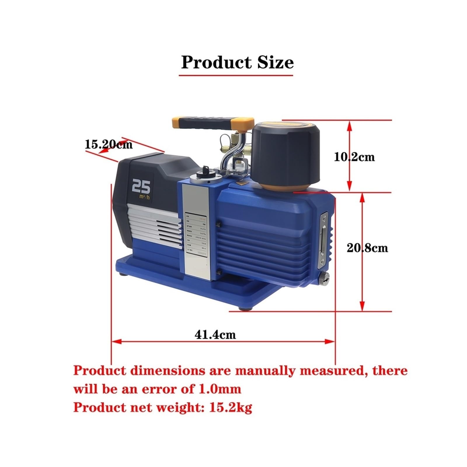 Pompe à Vide, Pompe à Vide VRP-15D 15 CFM 3/4 HP de climatisation R32 2 étages Kit Recharge Automatique