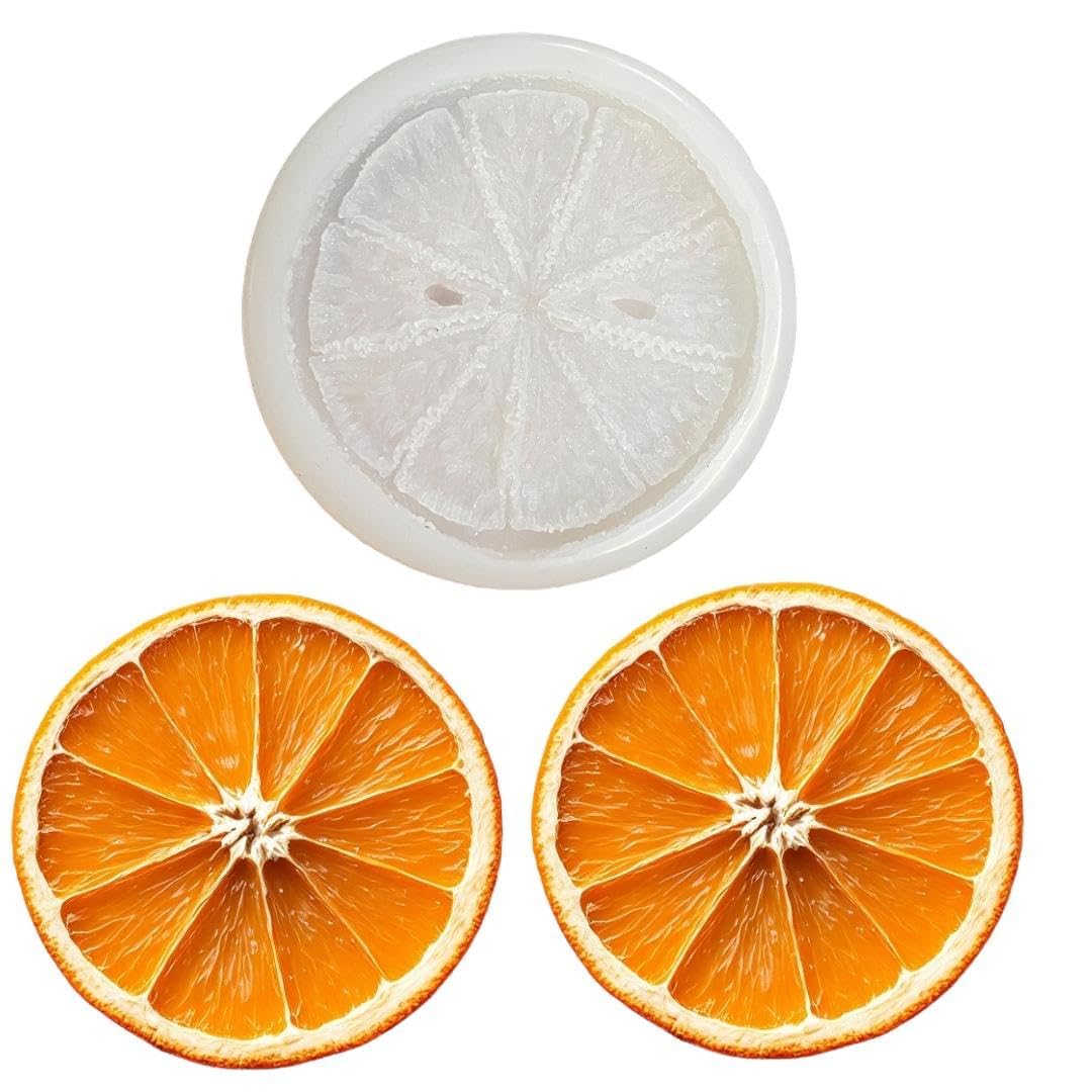 UKIYO international®- Candle Making Molds Silicone Orange Slice Mould Fruit Moulds for Candles Cake Chocolate Cupcake Fondant Big Moulds Decorations Wax Mold-image-46