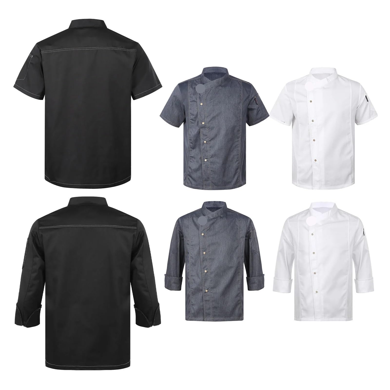 Camicia da uomo, uniforme da lavoro for ristorante, cappotto, giacca, hotel, mensa, pasticceria, cucina, servizio di ristorazione Per Il Personale Del Ristorante
