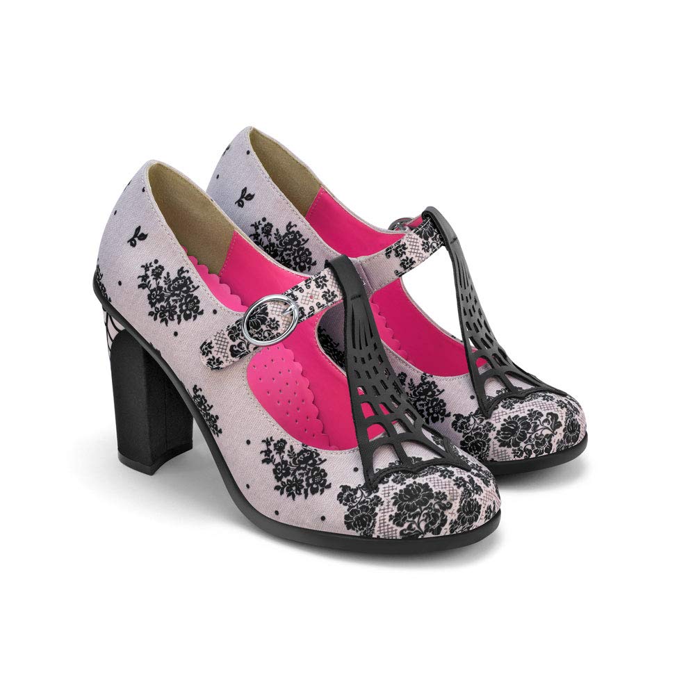 Hot Chocolate Design Chocolaticas Funky Canvas Women's Mary Jane Flat Shoes — view 24
