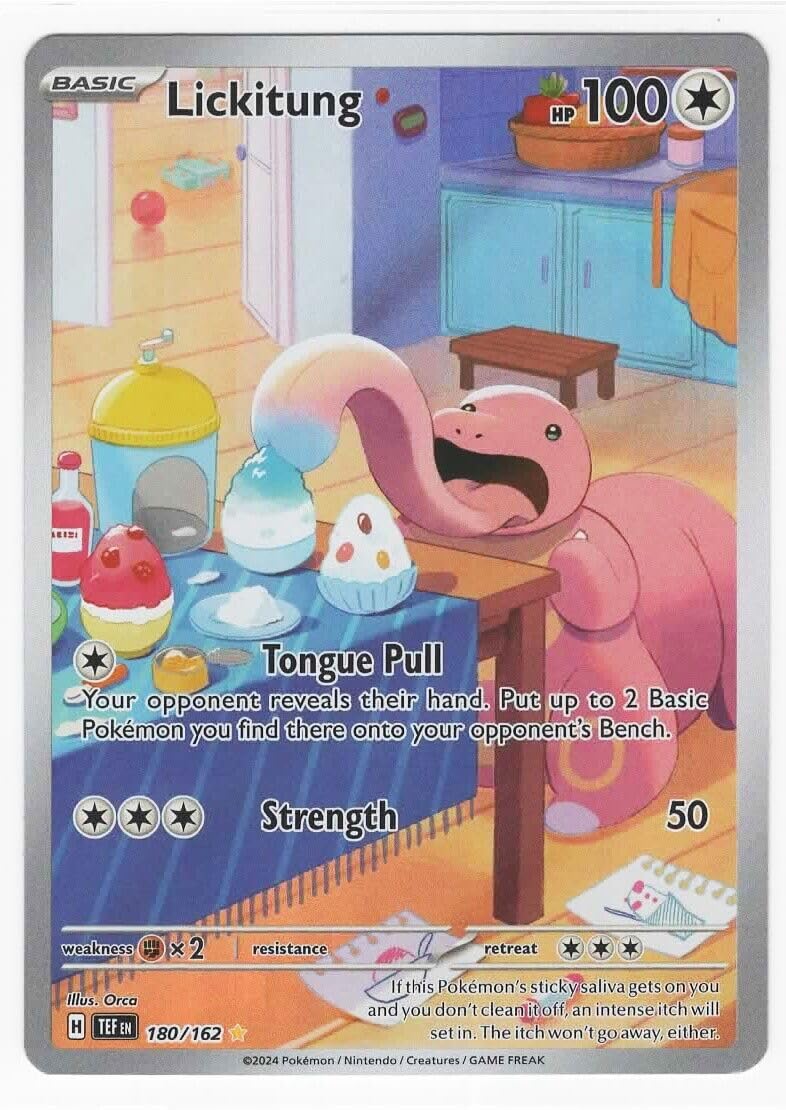 Amazon.com: Pokemon – Lickitung 180/162 - Temporal Forces