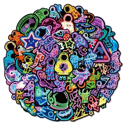 112 pegatinas de neón con diseño de astronautas para niños, decoración de ingenieros espaciales, dibujos de cómics adecuados para maletas, monopatines, cuadernos de diario, portátiles, guitarras | Ya disponible en tu tienda friki favorita! En mundofriki.es! 112 pegatinas de neón con diseño de astronautas para niños, decoración de ingenieros espaciales, dibujos de cómics adecuados para maletas, monopatines, cuadernos de diario, portátiles, guitarras | Ya disponible en tu tienda friki favorita! En mundofriki.es!
