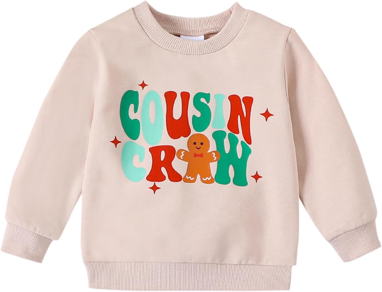 Meiweileya Kid Toddler Baby Girl Boy Sweatshirt Christmas Cousin Crew Print Long Sleeve Pullover Top Xmas Fall Winter Outfit