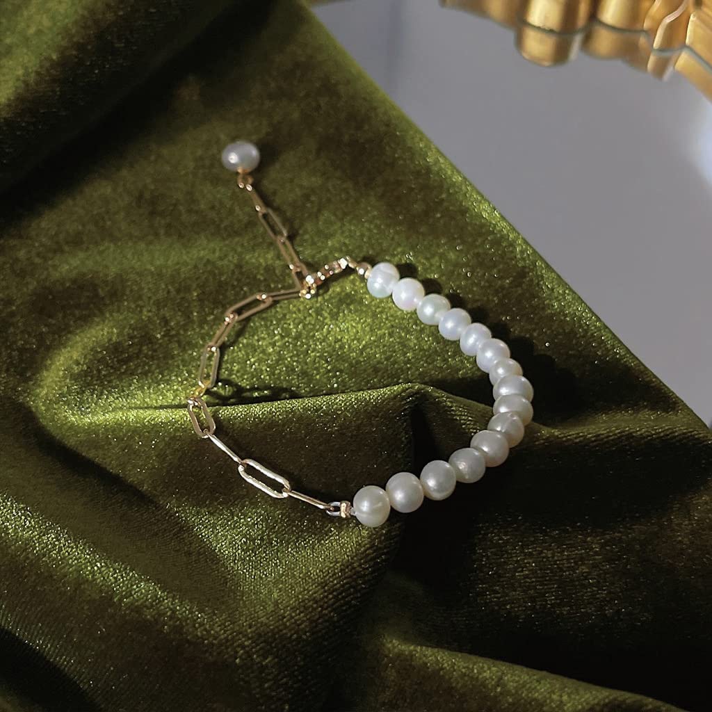 Pulseras Mujer Señora Pulsera Niñas Regalo Perla Natural De Agua Dulce Damas Para Regalos De Cumpleaños No Se Desvanecen